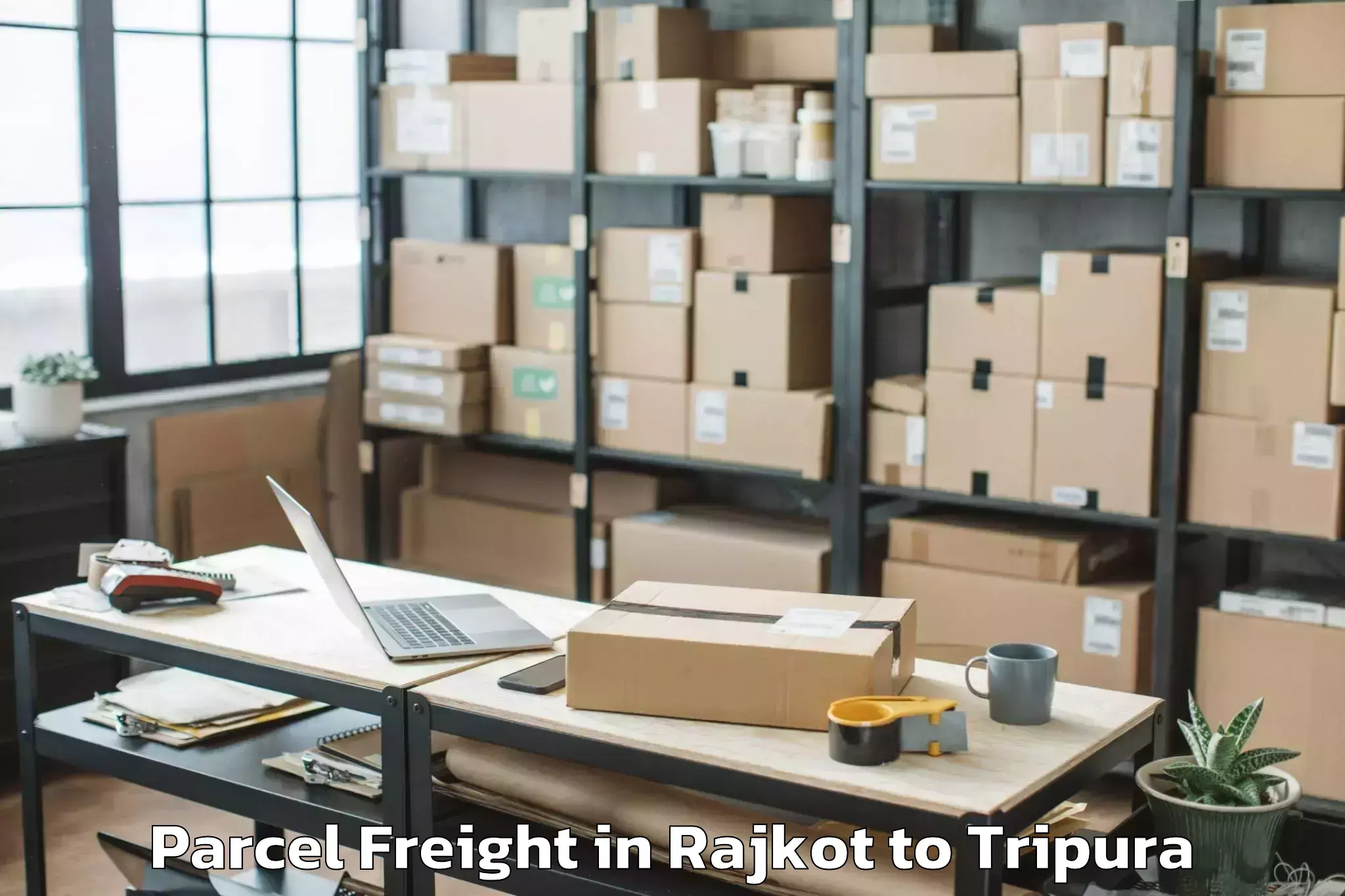 Efficient Rajkot to Damchhara Parcel Freight